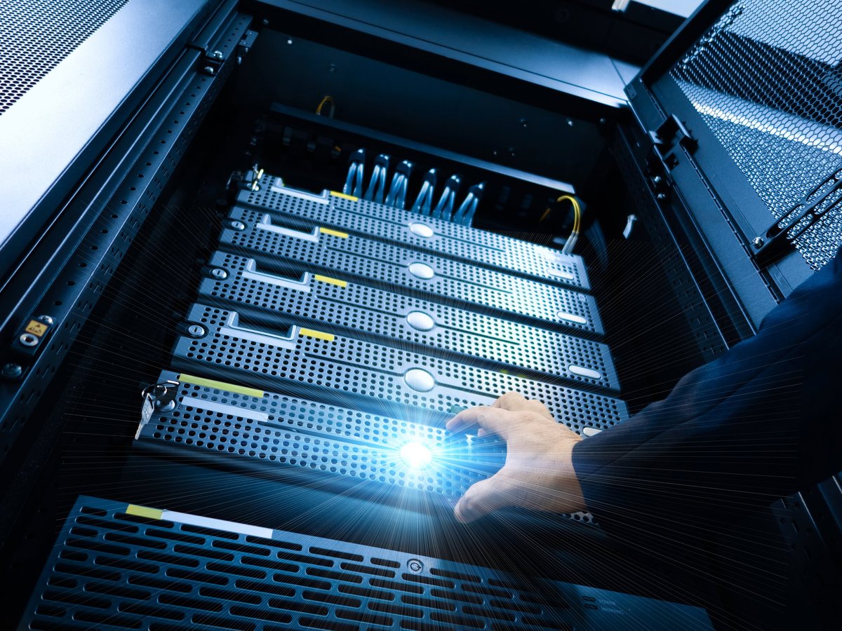 Server rack hardware components and data management systems